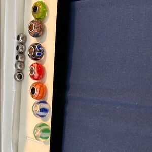 Pandora Colorful Glass Charm Beads - Multicolor